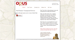 Desktop Screenshot of opusperformancetours.com